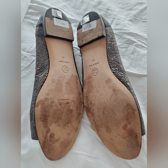 Sz 41 authentic Chanel ope toe shoes - Picture 4 of 7